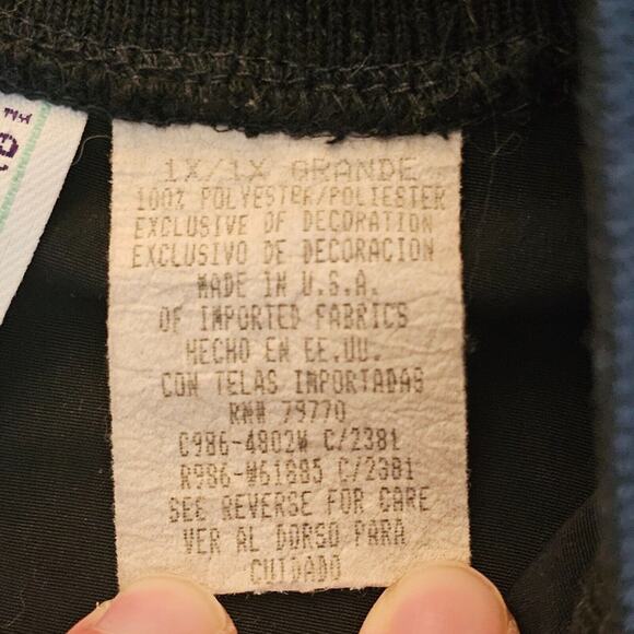 Vintage Delta Burke Embroidered Leopard Full Zip Track Jacket Size 1X XL Womens - Picture 6 of 8